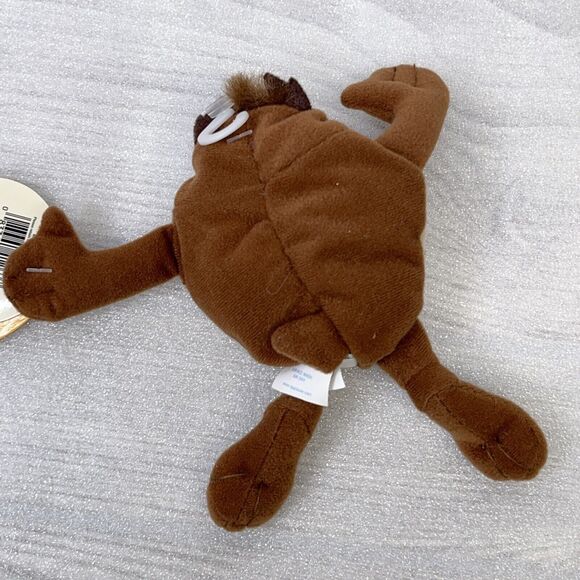 2x Tasmanian Devil TAZ Bean Bag Plush Figure Looney Tunes Applause 1997 w/ Tags - Picture 8 of 9